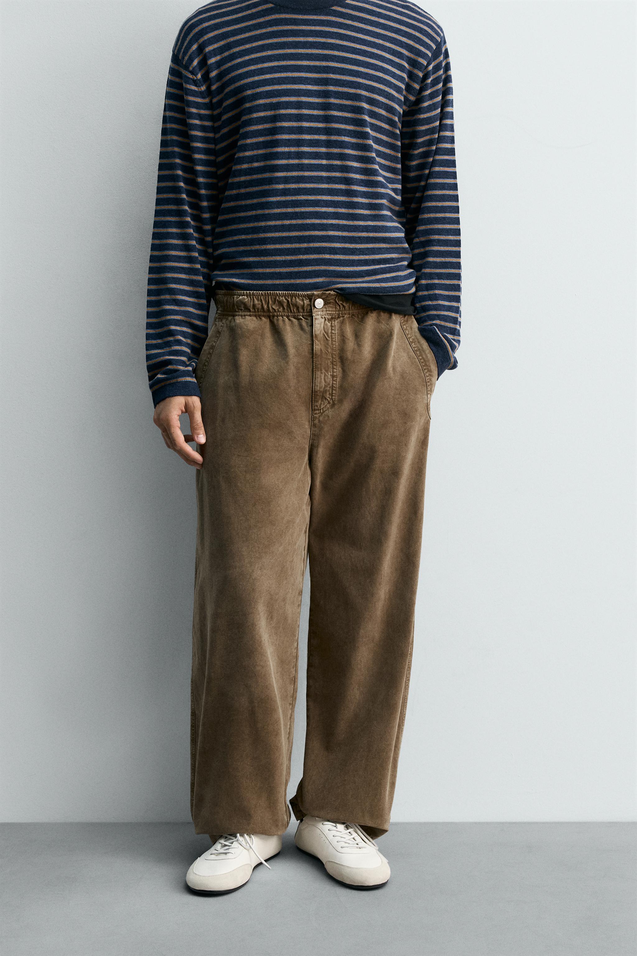 WASHED TEXTURED PANTS